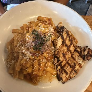 Scout's Pub - Vodka rigatoni. Not your classic sauce, but a different kick to it - Burgers Near Me - Franklin, Tennessee Scout's Pub - Vodka rigatoni. Not your classic sauce, but a different kick to it - Burgers Near Me - Franklin, Tennessee