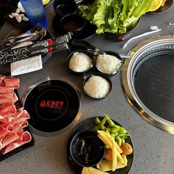 KPOT Korean BBQ & Hot Pot - Brisket, appetizers, steamed rice