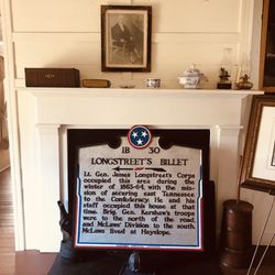 The General Longstreet Museum - Longstreet Billet - got down to -29F!