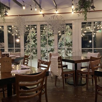 Salute - Beautiful dinner view - Italian Near Me - Stowe, Vermont