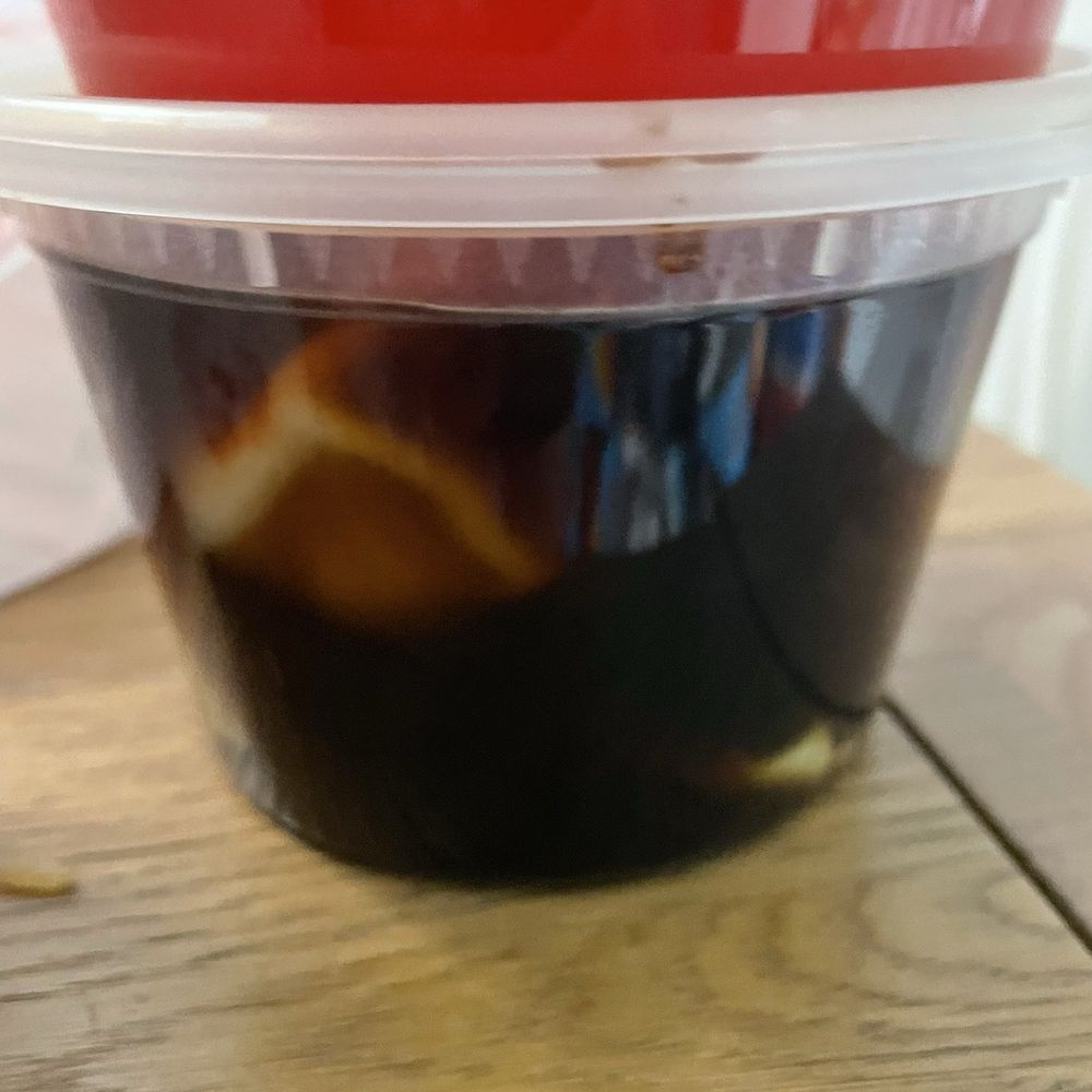 This is supposed to be Wonton Soup! It's in some kind of broth from the gates of hell. This is supposed to be Wonton Soup! It's in some kind of broth from the gates of hell.