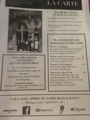 Menu photo 3 Café Populaire Poitiers, 86 Menu photo 3 Café Populaire Poitiers, 86