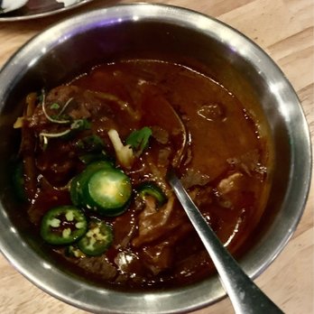 Khan Saab Desi Craft Kitchen - Nihari - Breakfast Curry Top sirloin, wheat flour and curry - Pakistani Near Me - Fullerton, California Khan Saab Desi Craft Kitchen - Nihari - Breakfast Curry Top sirloin, wheat flour and curry - Pakistani Near Me - Fullerton, California