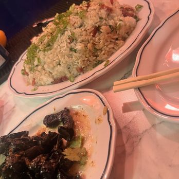 Double Luck Chinese - Mushroom Salad and Crab Fried Rice - Chinese Near Me - Miami, Florida