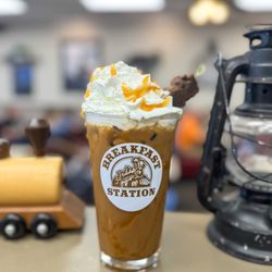 Caramel iced coffee