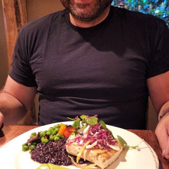 Dancing Bear Appalachian Bistro - Delicious Halibut! - New American Near Me - Townsend, Tennessee