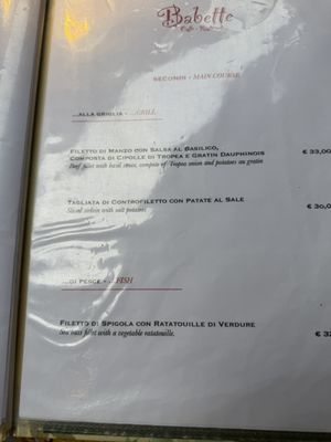 Menu photo 3 Babette Rome, RM