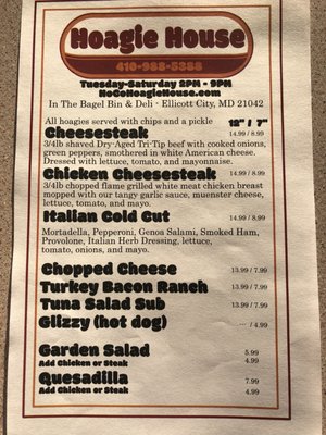 Menu photo 7 Bagel Bin Ellicott City, MD