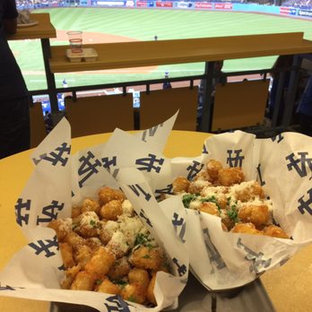 Dodger Stadium - Garlic parm tots 9.95 - Stadiums & Arenas Near Me - Los Angeles, California