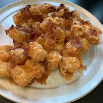 Looney Bin Bar & Grill - Tater tots with cheese & bacon - New American Near Me - Laconia, New Hampshire