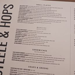 Burgers and Sandwiches menu 2/2026 Burgers and Sandwiches menu 2/2026
