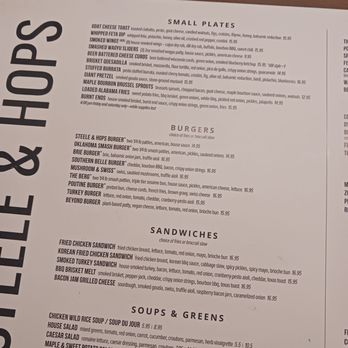 Steele & Hops - Burgers and Sandwiches menu 2/2026 - American Near Me - St Anthony, Minnesota