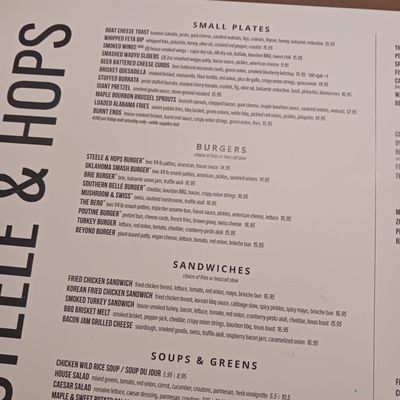 Menu photo 1 Steele & Hops St Anthony, MN