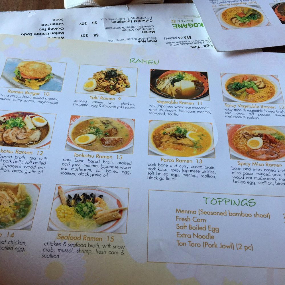 Kogane Ramen-Brooklyn Heights - Menu - Ramen Near Me - Brooklyn, New York Kogane Ramen-Brooklyn Heights - Menu - Ramen Near Me - Brooklyn, New York
