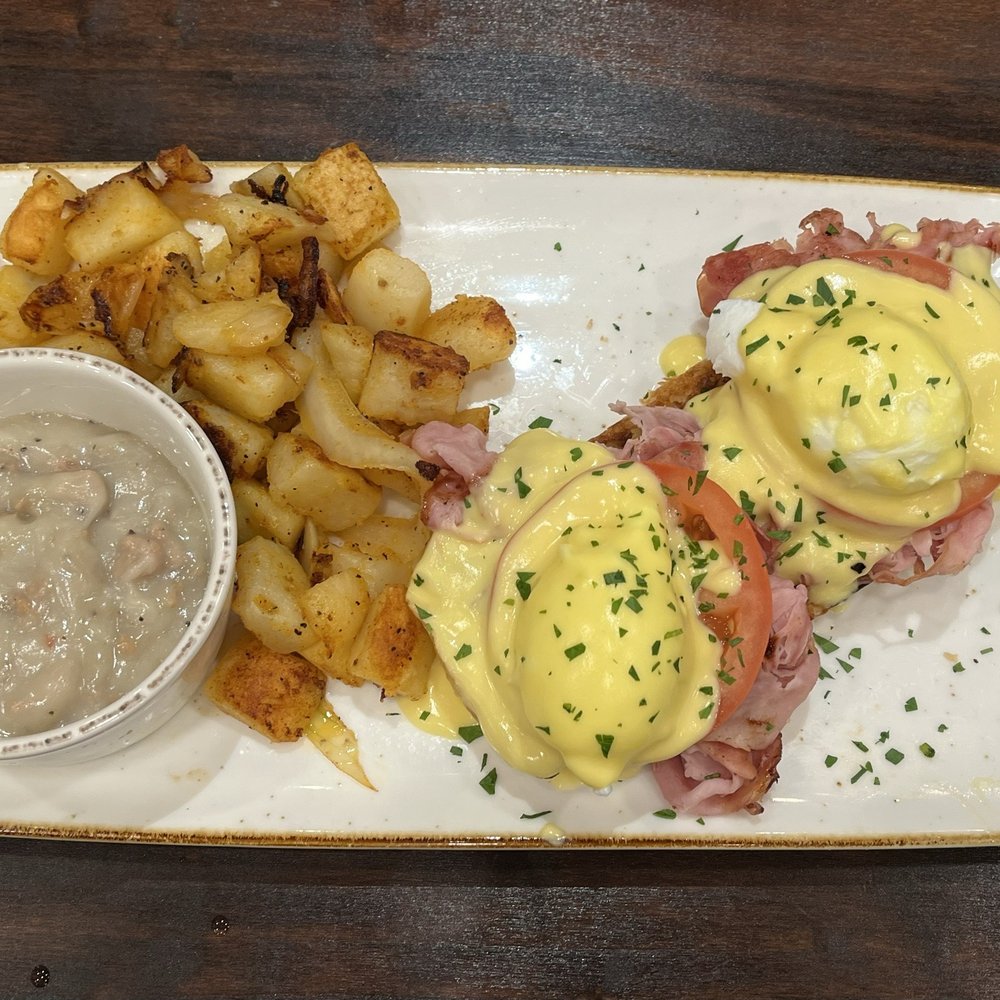 First Watch - Classic Eggs Benedict with a side of gravy - Breakfast & Brunch Near Me - Harrisonburg, Virginia First Watch - Classic Eggs Benedict with a side of gravy - Breakfast & Brunch Near Me - Harrisonburg, Virginia