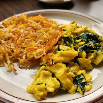 Howard's Coffee Shop - Spinach Scrambled Eggs and Hash Browns - Coffee & Tea Near Me - Cypress, California Howard's Coffee Shop - Spinach Scrambled Eggs and Hash Browns - Coffee & Tea Near Me - Cypress, California