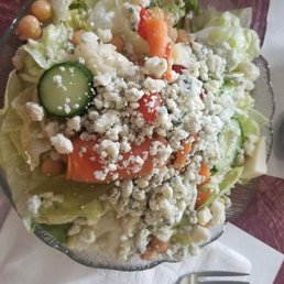 Salad with crumbly bleu Salad with crumbly bleu