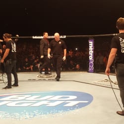 Brisbane Entertainment Centre - UFC: inside cage during live event