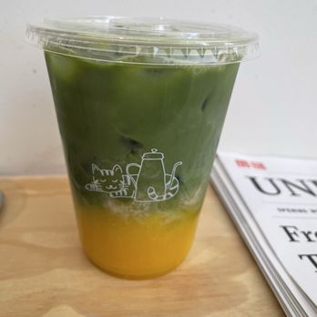 KIJITORA - Iced Mango Matcha Latte - Cafes Near Me - New York, New York KIJITORA - Iced Mango Matcha Latte - Cafes Near Me - New York, New York