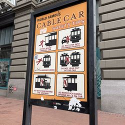 Cable Car - Powell Hyde Line - Safety tips