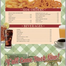 Cassie's Cafe - Menu