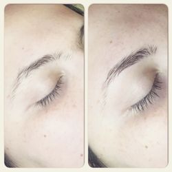 Carter Kayte - Before and after: brow sculpting.