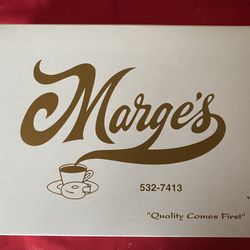 Marge's Donut Den - Cute labeled boxes.