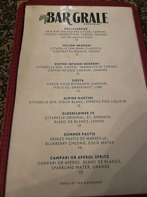 Menu photo 4 Bar Grale Louisville, KY