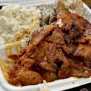 Miss Kimchi Korean BBQ - Spicy meat Chun & pork with Mac salad and potato salad - Korean Near Me - Ewa Beach, Hawaii Miss Kimchi Korean BBQ - Spicy meat Chun & pork with Mac salad and potato salad - Korean Near Me - Ewa Beach, Hawaii