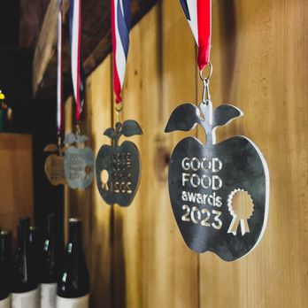 Fable Farm Fermentory - medals hanging from the ceiling - Wine Tasting Room Near Me - South Royalton, Vermont Fable Farm Fermentory - medals hanging from the ceiling - Wine Tasting Room Near Me - South Royalton, Vermont