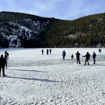 Bear Lake - Frozen Bear lake - Hiking Near Me - Estes Park, Colorado