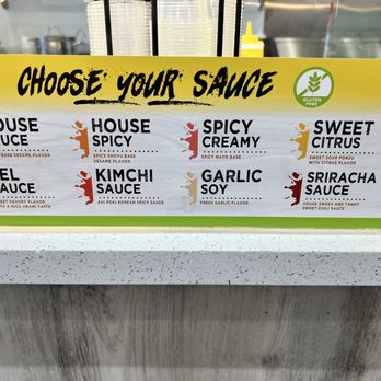 Ahipoki - Sauce choices - Seafood Near Me - Hawthorne, California
