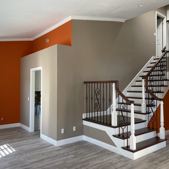 Royal El Painting - Dining room and hallway after! We love these orange pops! - Painters Near Me Royal El Painting - Dining room and hallway after! We love these orange pops! - Painters Near Me