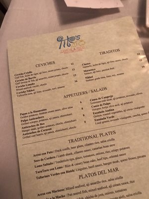 Tito's Ceviche & Pisco by null