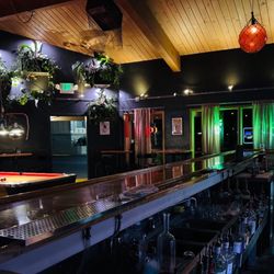 The Castaways - Inside the bar. New tropical plants.
