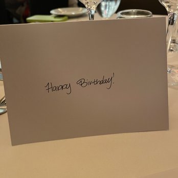 Steak 48 - Hand written birthday card - Steakhouses Near Me - Charlotte, North Carolina