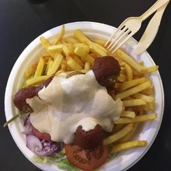 Huvudstagrillen - Falafel plate