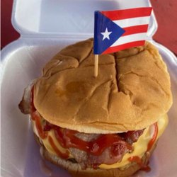 Puerto Rico Italian Food - Bacon cheese burger