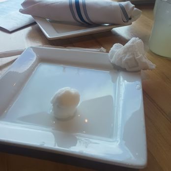 Scratch Kitchen and Taproom - OMG!! It came in a lil ball til they poured water on it. I thought it was a mint. Lol woulda been embarrassing. - American Near Me - Cary, North Carolina