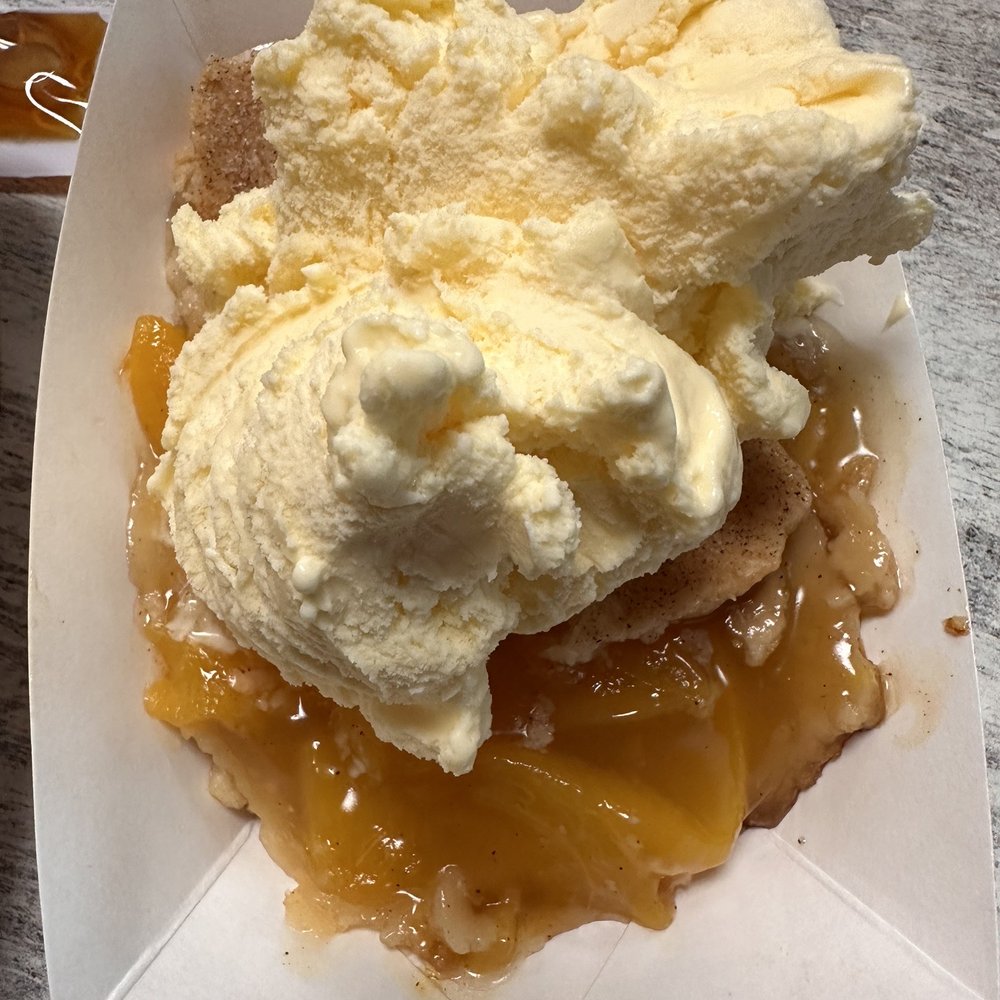 Big John's Texas BBQ - Peach cobbler - Barbeque Near Me - Page, Arizona Big John's Texas BBQ - Peach cobbler - Barbeque Near Me - Page, Arizona