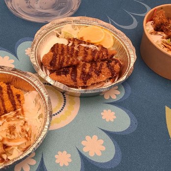 Sando Sando - Potato Croquettes, fish katsu & chicken katsu over rice - Japanese Near Me - Belleville, New Jersey
