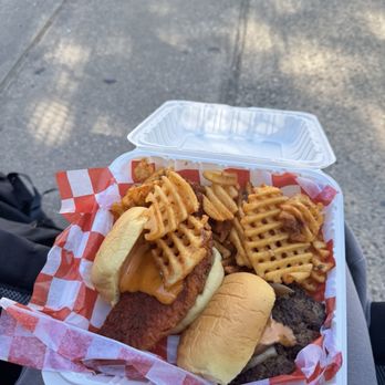 Yoyo Chicken - Yoyo Mix Plate - Burgers Near Me - Brooklyn, New York