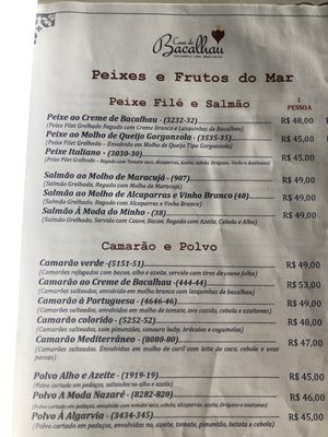 Menu photo 3 Casa do Bacalhau João Pessoa, PB Menu photo 3 Casa do Bacalhau João Pessoa, PB