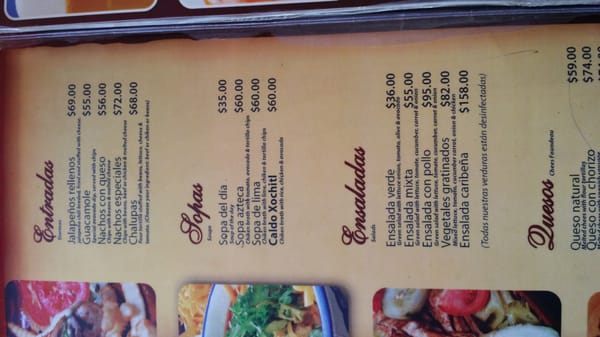 Menu photo 1 Checándole Cancún, ROO