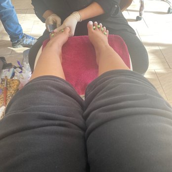 Mansfield Nails & Spa - Pedicure being done - Nail Salons Near Me - Mansfield, Texas