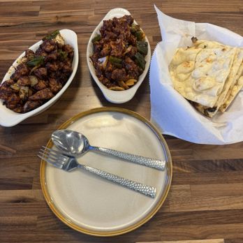 Bheemas Indian Kitchen & Bar - Butter Naan, Chicken 65, Chili Garlic Gobi - Indian Near Me - Little Rock, Arkansas
