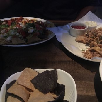 Yard House - Chicken Nachos and Fried Calamari - New American Near Me - Northridge, California Yard House - Chicken Nachos and Fried Calamari - New American Near Me - Northridge, California