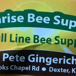 Sunrise Bee Supply - Business card