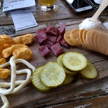 Door County Brewing - Meat and cheese platter - Brewpubs Near Me - Baileys Harbor, Wisconsin