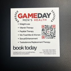 Gameday Men's Health Saint Charles, IL - To energize men of all life stages with efficient, personalized health services that help them to live confidently.